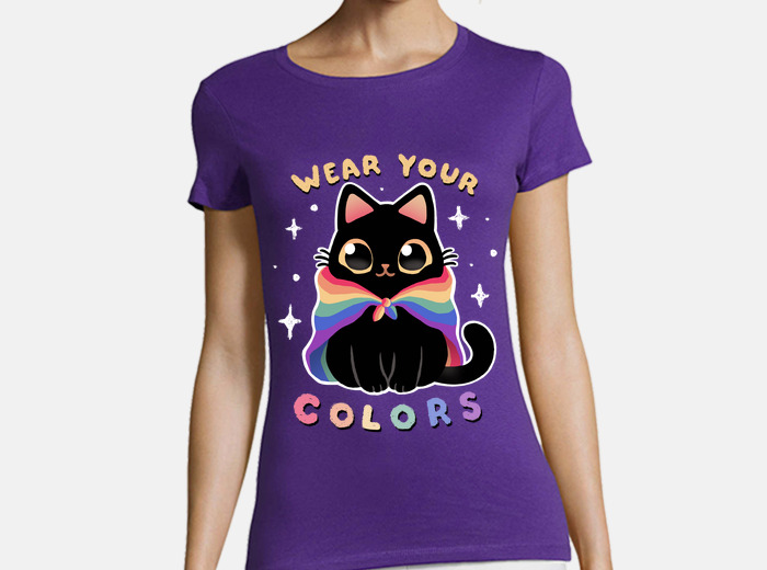 Pride cat lgbt flag pride w t shirt tostadora