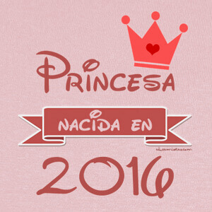 T-shirt principessa nata nel 2016