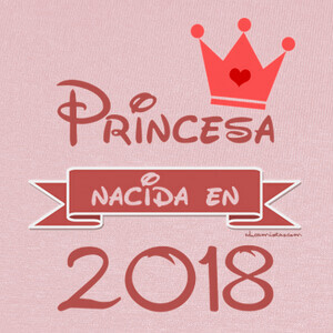 T-shirt principessa nata nel 2018