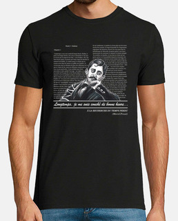 proust, portrait littéraire. t-shirt homme, noir