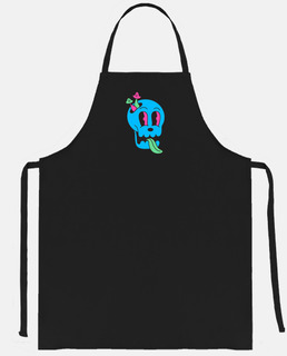 psychedelic skull, neon, food truck, customizable, bon appetit
