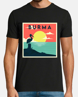 puesta de sol de birmania