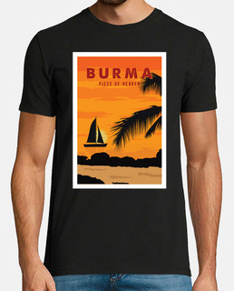 puesta de sol de birmania