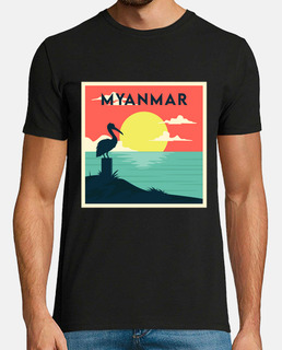 puesta de sol de myanmar