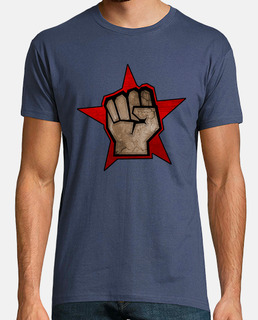 Puño Estrella Roja Piedra