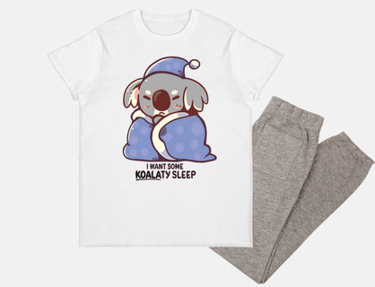 quiero dormir un poco de koalaty - lindo conjunto de pijama