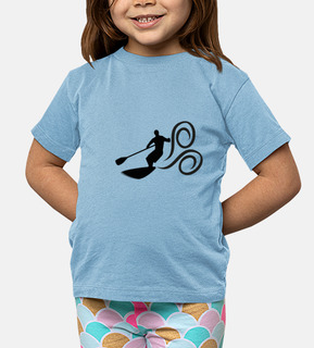 ragazzo t-shirt taglio di paddle surf
