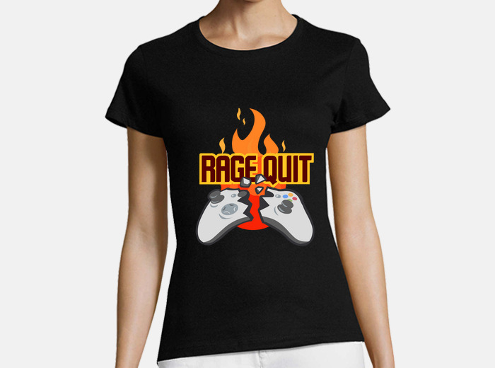 Gamer Short Sleeve T-shirt rage Quitter 