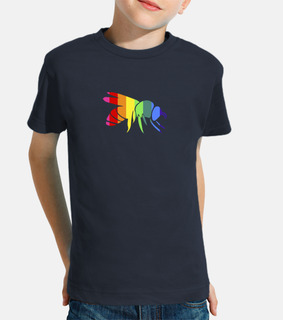 rainbow bee lgbt boy or girl t-shirt