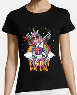 Rainbow Unicorn Metal Music Lover
