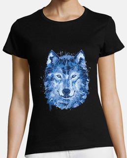 raro lobo de dibujo artístico