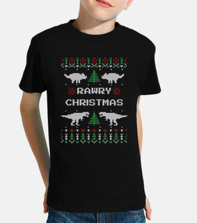 Rawry Christmas Ugly Dinosaur Sweater