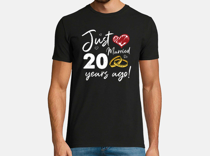 Playera recien casados 20 anos aniversari. laTostadora Mexico