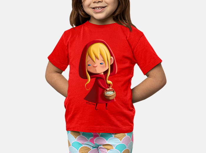 Red riding hood children shirt kids t shirt tostadora