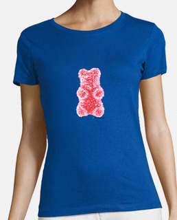 red bear. t-shirt da donna blu