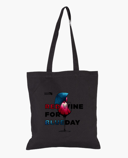 Red wine tote bag