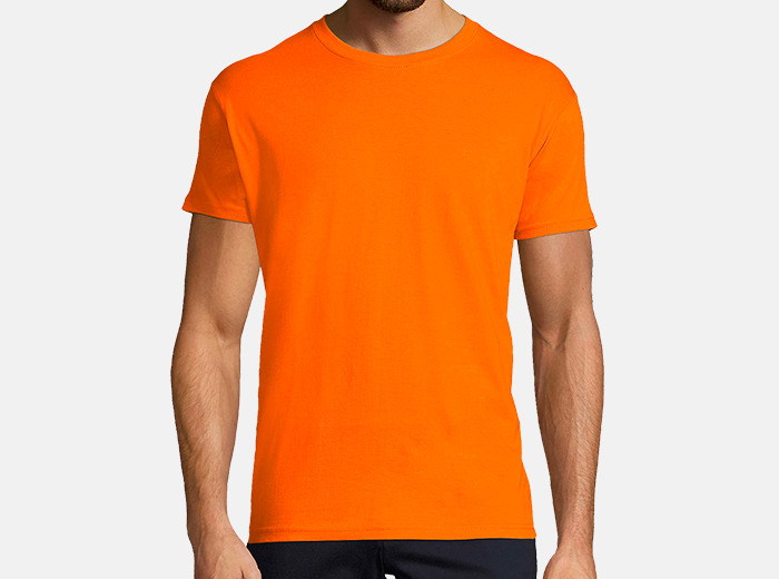 Regular basic orange shirt t shirt tostadora