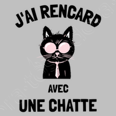 Tee Shirt Rencard Avec Une Chatte Humour Chat Tostadora