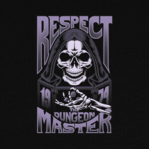 respect the dungeon master - monochrome T-shirts