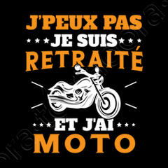 Badge for Sale avec l'œuvre « Motard Homme Moto Retraite Cadeau