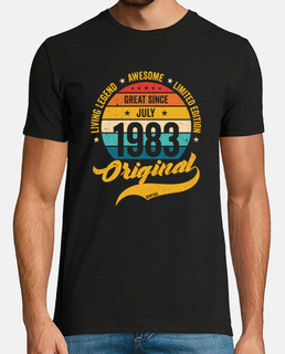 Retro 40 Years July 1983 Birthday Vintage Bday Classic