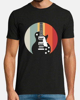 retro e guitarra guitarrista músico rock regalo