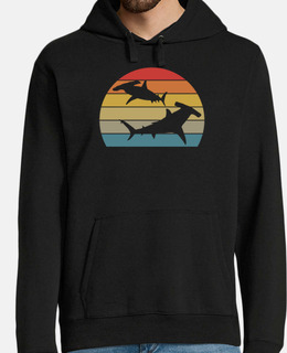 Retro Hammerhead I Predator Shark Motif