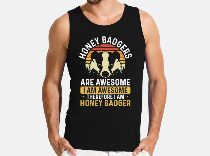 Retro honey badger are awesome t-shirt