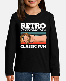 Retro Horseshoe Toss Classic Fun 90s