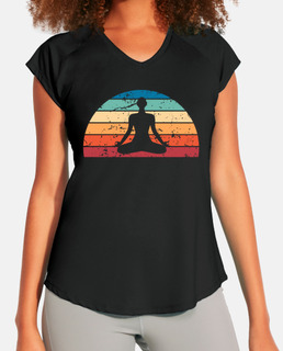 Retro Meditation Sunset Vintage Yoga