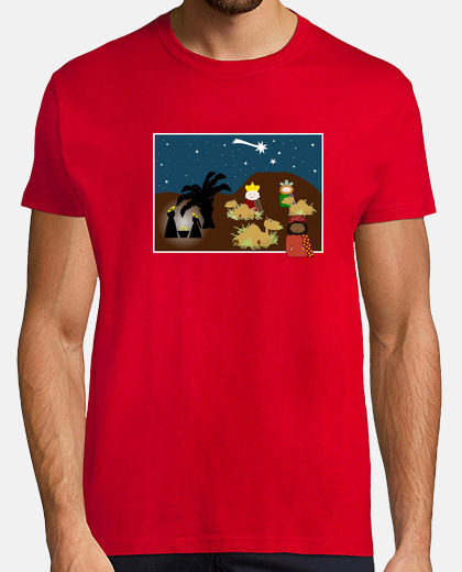 Camiseta de los Reyes Magos con el Niño Jesús