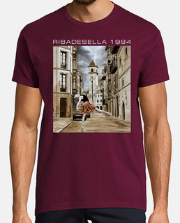 ribadesella 1994 dark background - short sleeve t-shirt