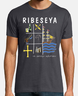 ribeseya dark background - short sleeve t-shirt