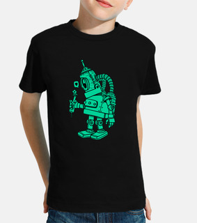 robot verde in amoree adorato