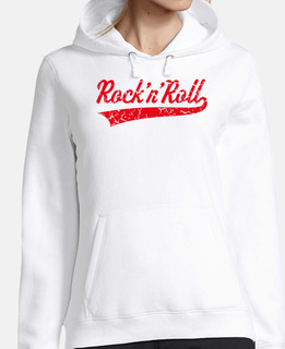 rock and roll lettering vintage red