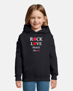 Rock, Love, Peace Etc... Fleur rose et rouge