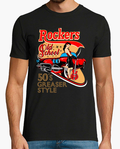 Tee Shirt Rockabilly Pin Up Girl Rockers Rock And Roll Rétro T Shirt Chaussette Hop Des Années 1598