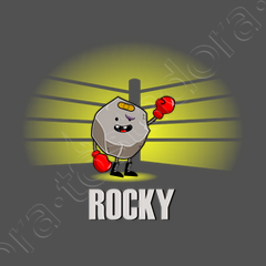 La stampa con cornice Rocky
