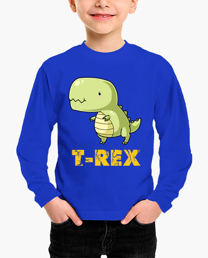 ROPA INFANTIL CAMISETA DEL T-REX PARA NIÑO, MANGA LARGA