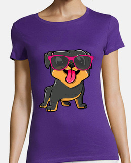 dog with glasses t shirt