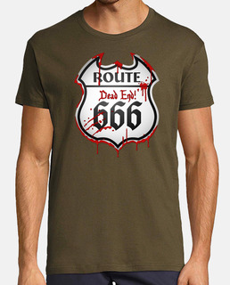 Route 666 - panneau de circulation