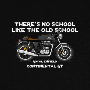 Camisetas Royal Enfield Continental GT Black