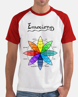 Rueda de las emociones - Hombre, estilo béisbol, blanca y roja