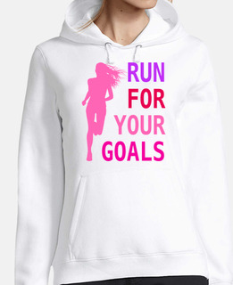 run for your goals running girl
