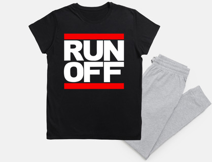 RUN OFF white