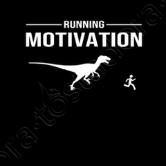 Running Motivation Dinosaurs Runner Dino' Tote Bag