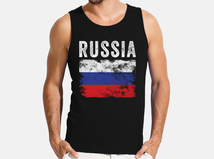 Russia flag distressed russian flag t-shirt | tostadora