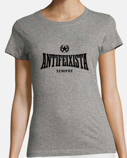 samarreta gris m - Antifeixista negre 2.0