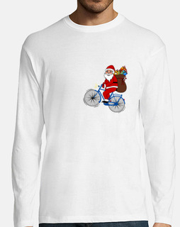 Santa Claus en bicicleta