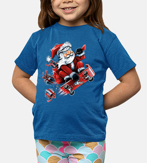 santa skateboarding